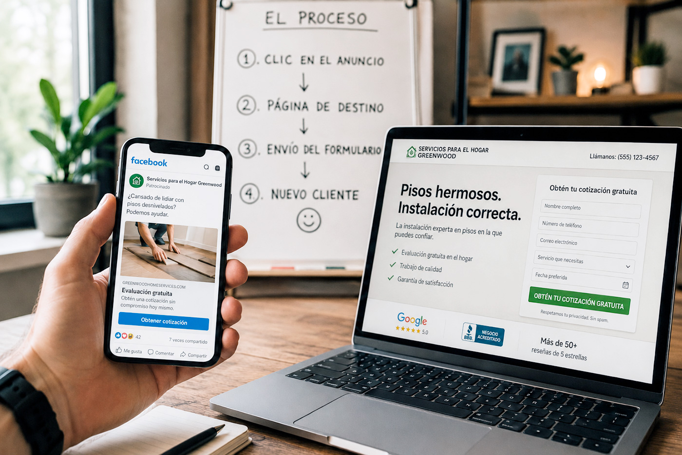 optimizar campaña publicidad landing page
