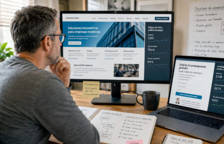 Landing pages para Google Ads y Meta Ads: por qué tu web genérica no te está rentabilizando la publicidad
