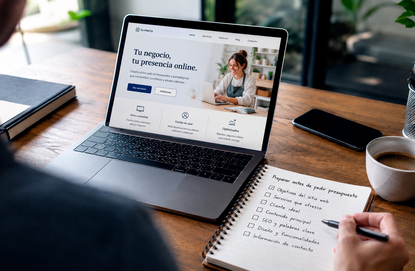 Qué preparar antes de pedir presupuesto para una página web profesional